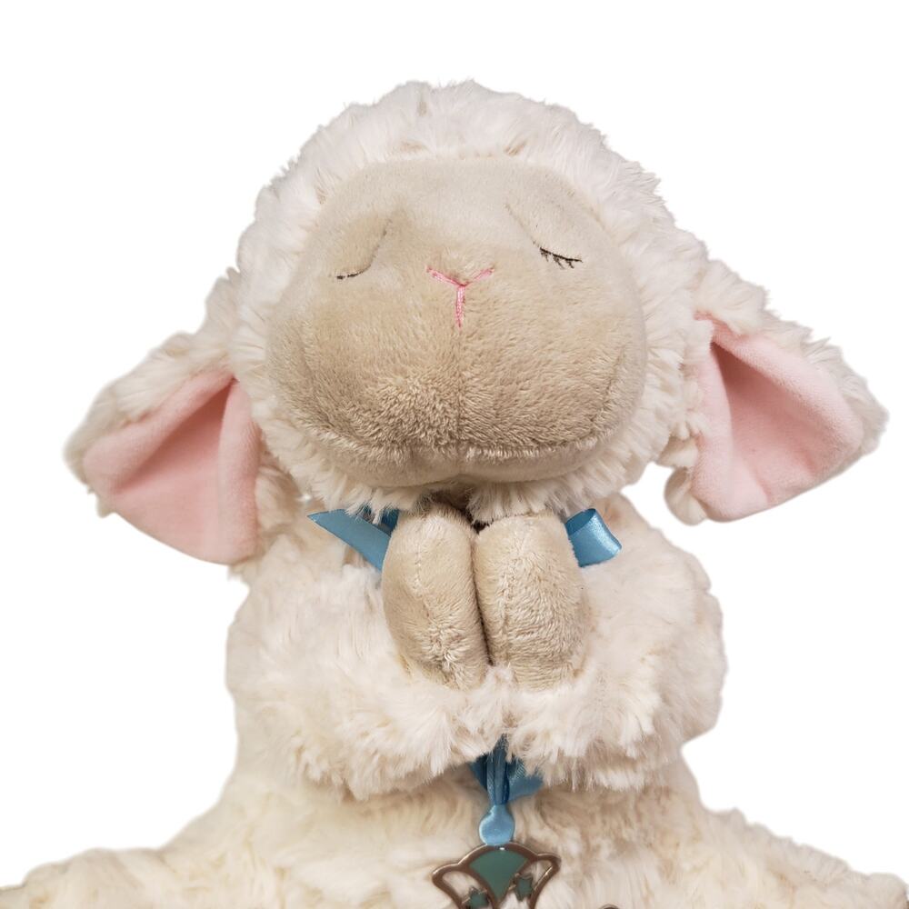 Ganz Serenity Lamb With Crib Cross Christening Baptism Gift Praying Lamb 10" - Picture 11 of 14